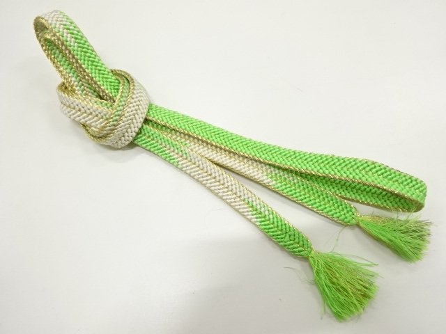 JAPANESE KIMONO / HAND-TIED OBIJIME